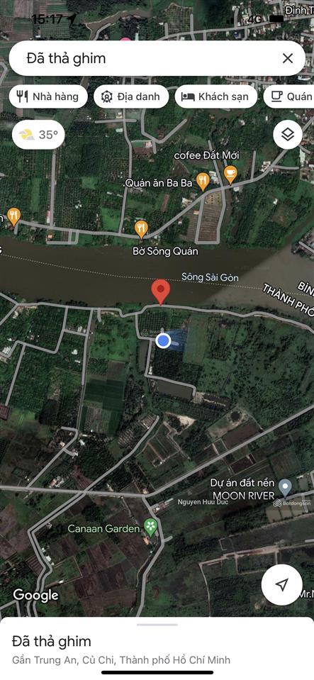 Bán đất mặt tiền sông sài gòn (7 hecta) 70.000m2. xã trung an, huyện củ chi, tphcm