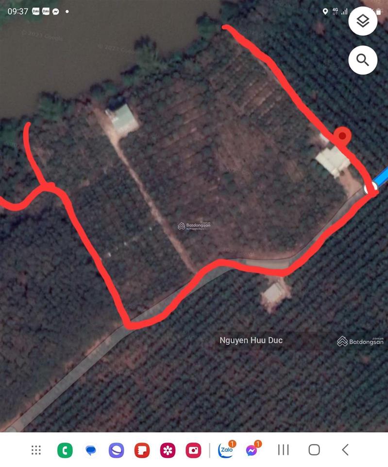 Bán đất mặt tiền đường tân định 78 (32727m2) đuôi giáp sông xã tân định, bắc tân uyên, bd 55 tỷ