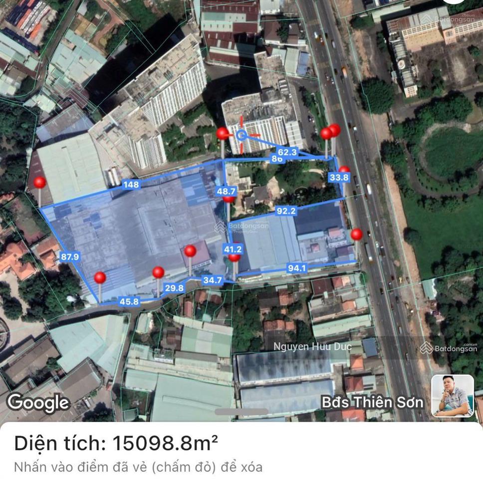 Bán đất mặt tiền quốc lộ 13 (18.000m2) 1,8ha. phường hưng định thị xã thuận an bd (giá 600 tỷ)