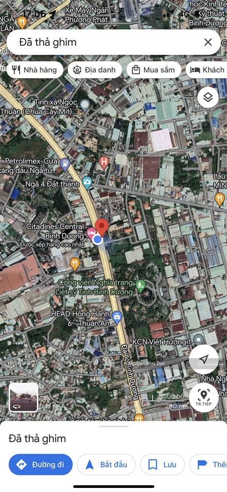 Bán đất mặt tiền quốc lộ 13 (18.000m2) 1,8ha. phường hưng định thị xã thuận an bd (giá 600 tỷ)