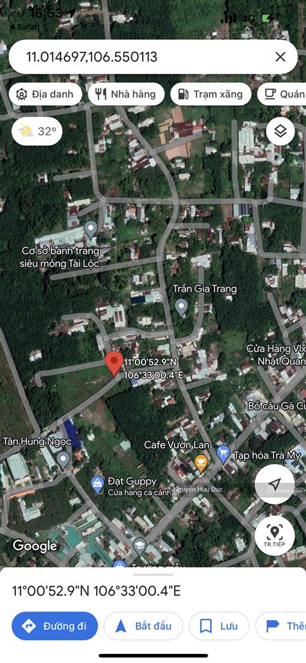 Bán đất phân nền 3 mặt tiền đường (4.749m2 thổ cư 300m2) xã phú hoà đông, h củ chi, hcm