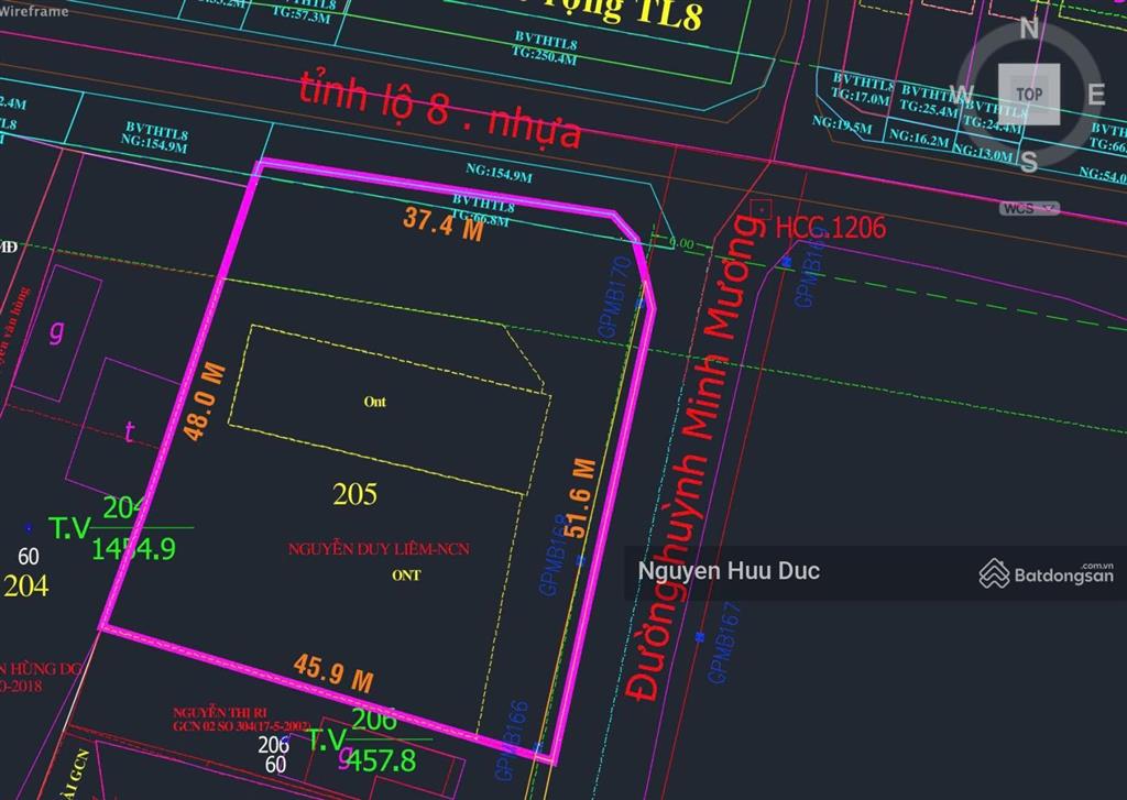 Bán đất góc ngã tư tỉnh lộ 8 và huỳnh minh mương. xã hoà phú h củ chi tphcm (2.100m2) 1.300m2 thổ