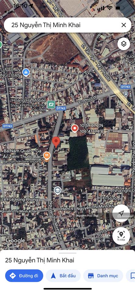 Bán đất xây chung cư 1,3 ha. phường phú hoà, tp, tdm, bình dương (250 tỷ đồng)