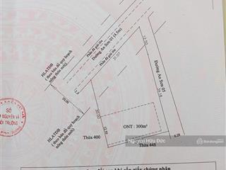 Bán đất góc 2 mặt tiền đường an sơn 01 và 05, xã an sơn, tp, thuận an, bình dương (300m2 thổ cư)