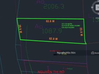Bán đất mặt tiền rạch 1.356m2 xã phú hoà đông, huyện củ chi, tphcm 1,9 tỷ đồng