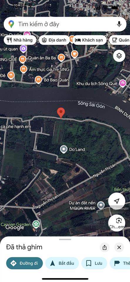 Bán đất mặt tiền sông sài gòn (70 x 160) xã trung an, huyện củ chi, tphcm (3,3tr / m2)