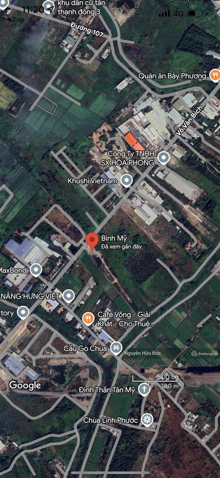 Bán đất 10.383m2 (100% skc) xã bình mỹ, huyện củ chi, tphcm (85 tỷ) mặt tiền võ văn bích