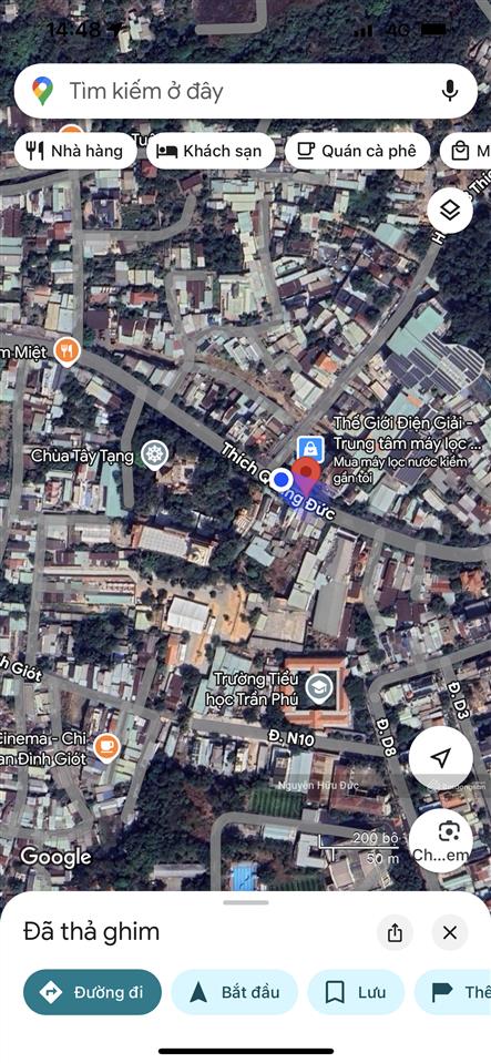 Bán đất mặt tiền đường thích quảng đức. phường chánh nghĩa, tp thủ dầu một, bình dương (4305m2)