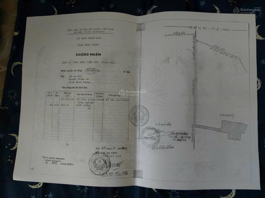 Bán 4ha mặt tiền dt 743 phường an phú, thuận an, bình dương (9tr / m2)