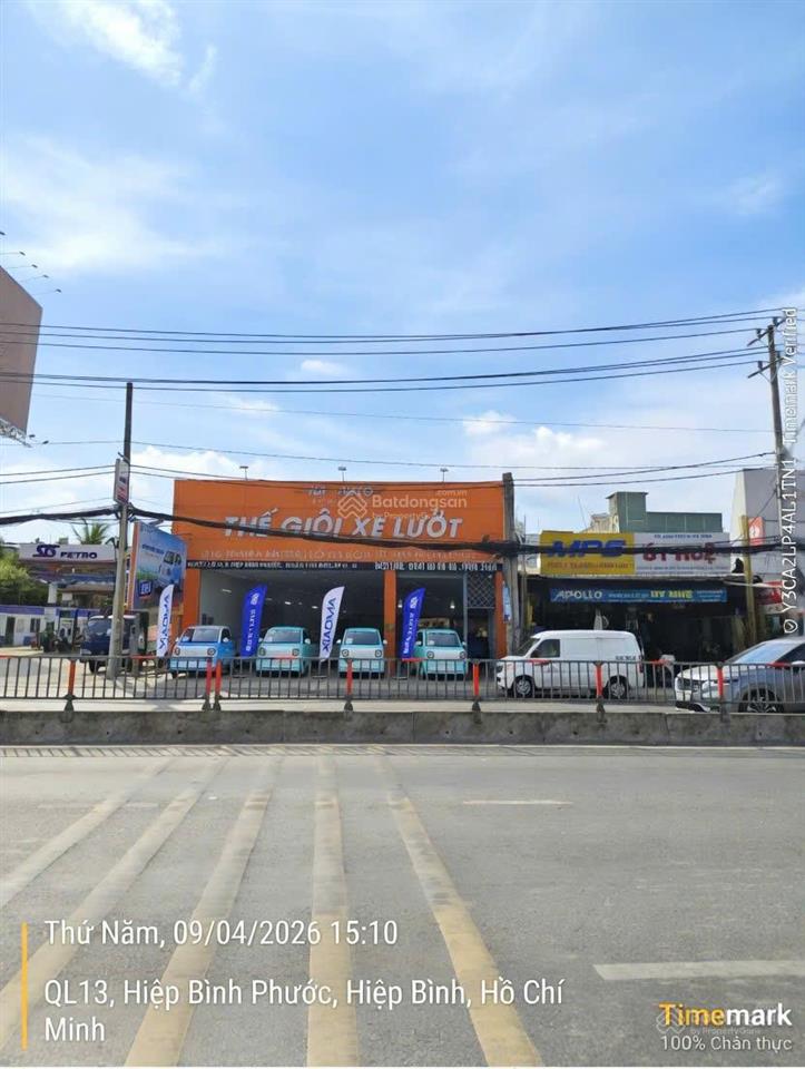 Chạm đáy! giảm 4 tỷ  mt ql13  246,8m2 48 tỷ hđt 150tr/tháng  ngang 12m  nở hậu  dtsd 420m2