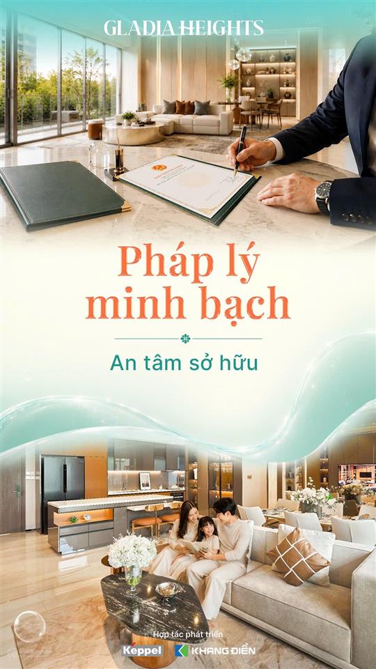 Gladia heights mở bán chính thức giá cực tốt đầu tư sinh lời cao, cho thuê căn hộ tmdv tốt