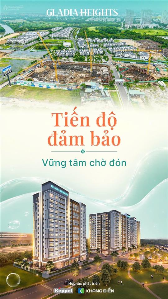 Gladia heights mở bán chính thức giá cực tốt đầu tư sinh lời cao, cho thuê căn hộ tmdv tốt