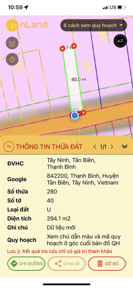 Bán đất 7x40m (50m2 thổ cư) mt thạnh bình, gò cát, tân biên, tây ninh