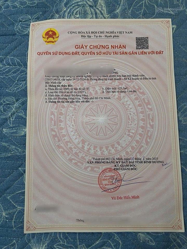 Bán đất vị trí đẹp, khu vực tiềm năng, trục thống nhất sát bcons (đại lộ đông tây)