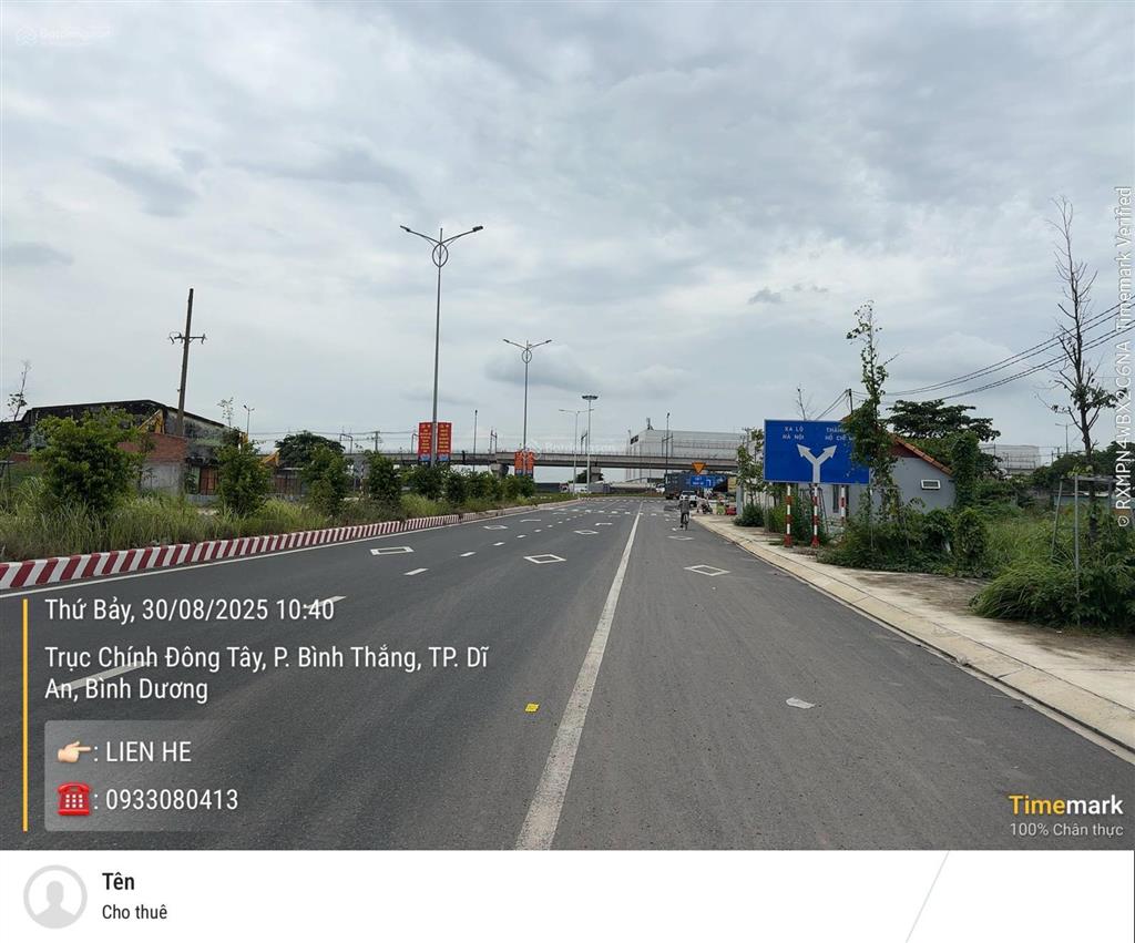 Chính chủ bán gấp lô đất mặt tiền đường thống nhất (đại lộ đông tây) kđt bình nguyên