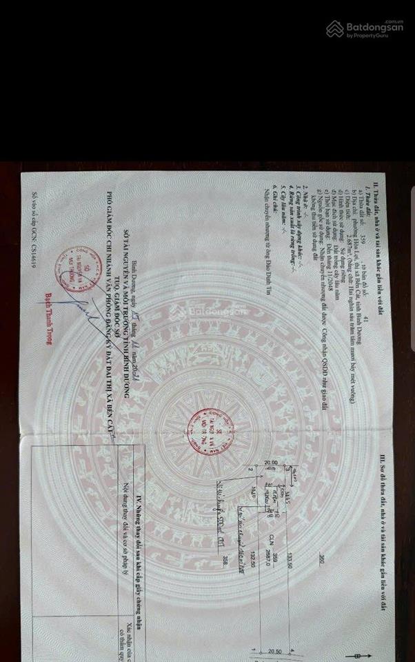 Bán đất thành phố mới bình dương 2700m có 700m thổ cư
