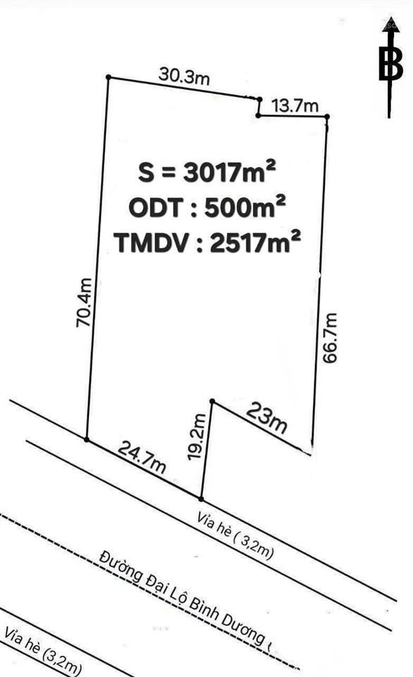 Bán 3.017m² đất gần vòng xoay gò đậu, trung tâm thủ dầu một