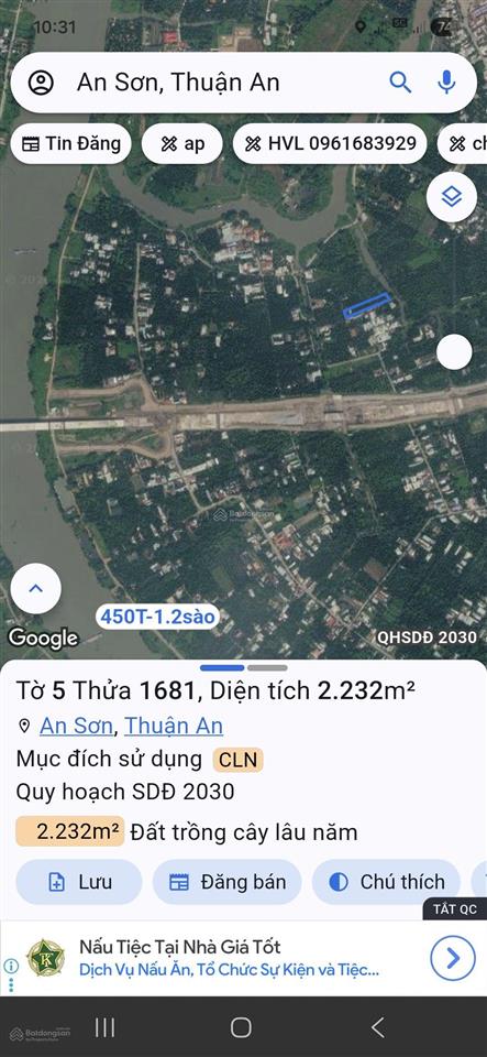 Bán lô đất vườn an sơn gần vành đai 3 gần thủ dầu một