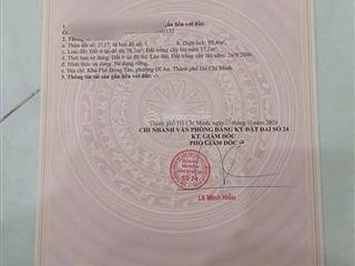 Bán lô đất hẻm đường 6 m gần cụm trường học dĩ an 1,2,3 hẻm phan bội châu phường dĩ an