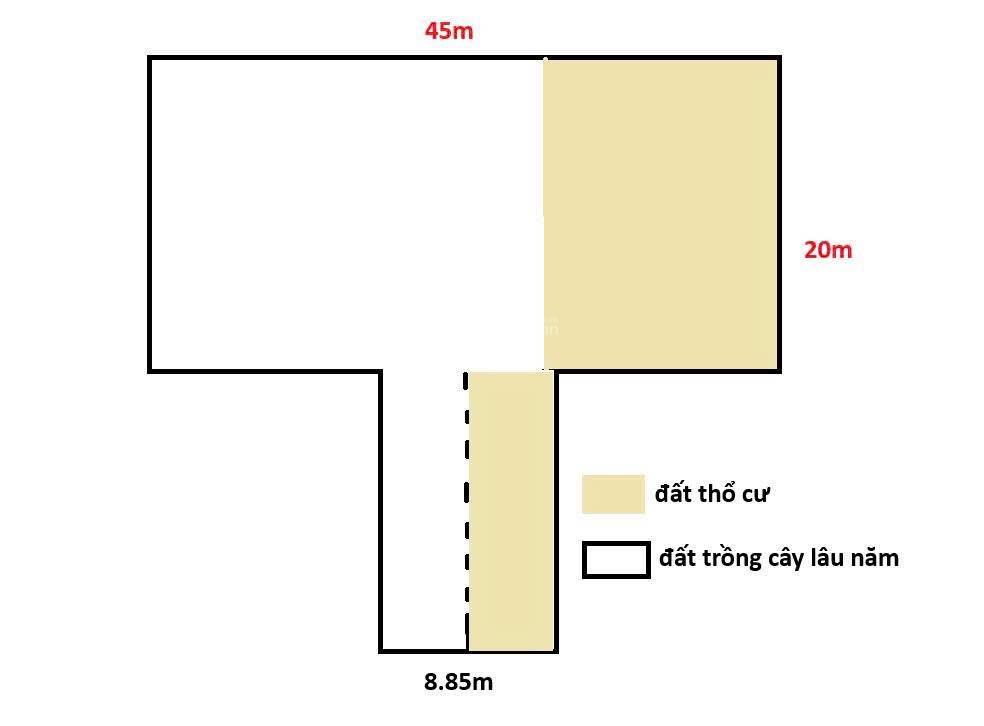 Bán lô đất ngang 45 m đt 1151.1 m gần siêu thị bigc( go) dĩ an , sát đường hai bà trưng mới