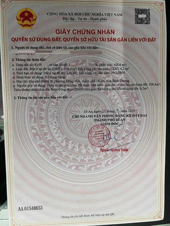 Hạ sốc 1 tỷ 5 mặt tiền góc svđ dĩ an  phù hợp mở cafe quán nhậu căn hộ dịch vụ