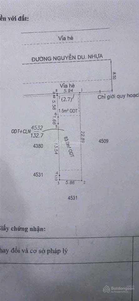 Bán gấp mặt tiền nguyễn du đối diện trường học kinh doanh tốt ngang 6m