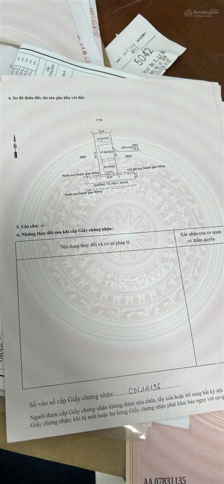 Bán lô đất 2 mặt tiền đường tô hiệu đẹp . kd buôn bán đa nghành nghề