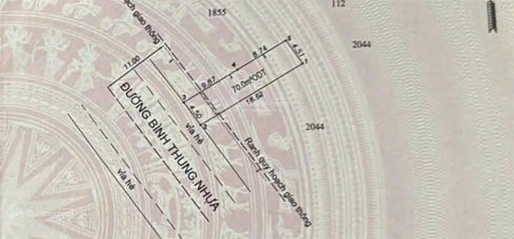 Chính chủ cần bán mt kinh doanh ở bình thung, dĩ an. dt 84m2. t.cư 70m. gần trường cấp 1,2,3.
