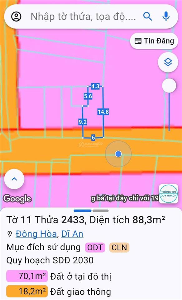 Mặt tiền nguyễn thị út, ngang 6m. phường đông hoà