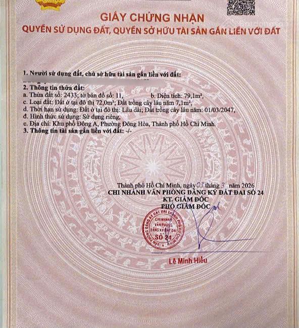 Mặt tiền nguyễn thị út, ngang 6m. phường đông hoà