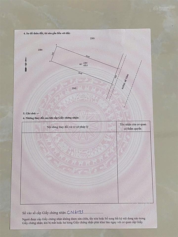 Chính chủ cần bán lô đất đẹp vuông vứt ở đông hòa. dt 148,1m. t.cư 84m. gần trường c1,c2. đông đúc