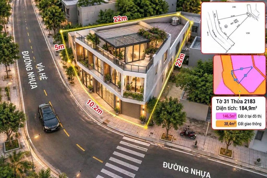 Chính chủ cần bán lô đất ở tân bình, dĩ an. đường nhựa 8m. tặng bảng vẽ 3d. dt 185m2. vị trí đẹp