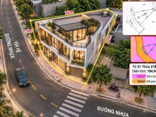 Chính chủ cần bán lô đất ở tân bình, dĩ an. đường nhựa 8m. tặng bảng vẽ 3d. dt 185m2. vị trí đẹp