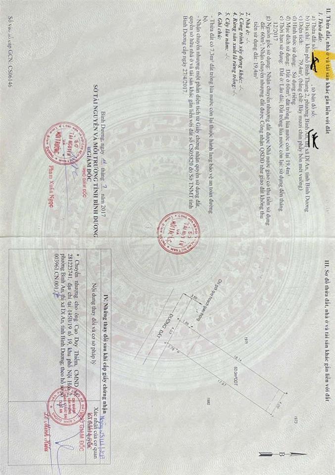 Chính chủ cần bán lô đất rẻ, đẹp ở dĩ an. dt 80m2. t.cư 60m2. xung quanh nhiều tiện ích.