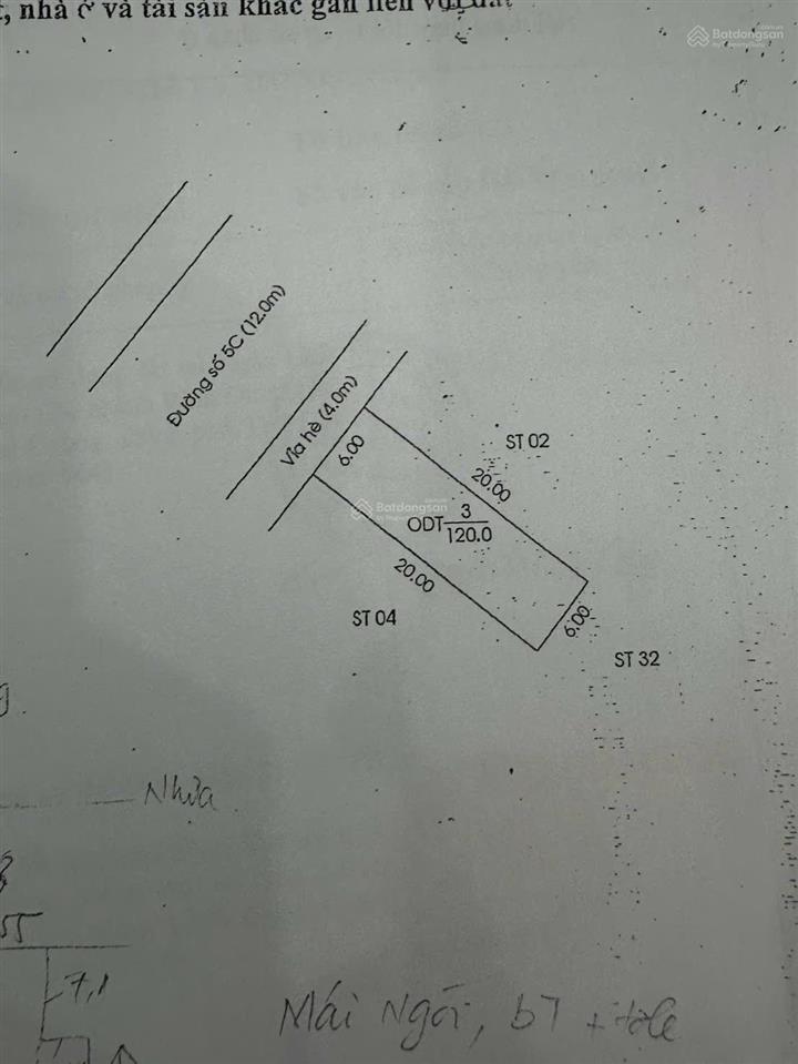 Chính chủ cần bán căn nhà đường 5c khu tái định cư định hoà  p. bình dương