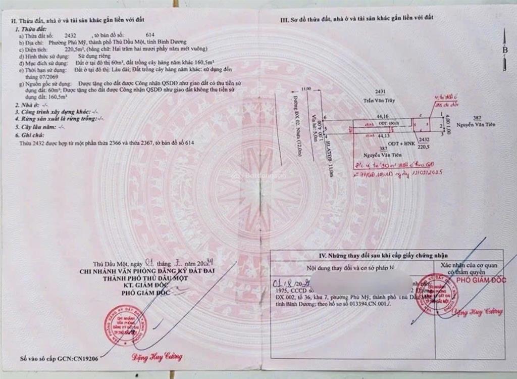 Mặt tiền dx002 phú mỹ, kinh doanh buôn bán sầm uất
