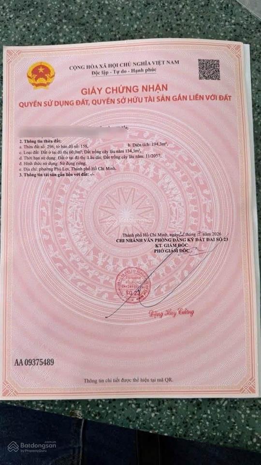 10 x 20 hiệp thành  chỉ 2.35 tỷ
