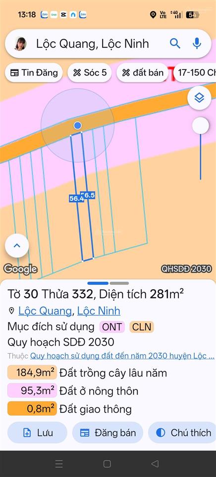 Giá chỉ 180 triệu sở hữu ngay lô đất gần 300m2. có sẵn 100m2 thổ cư. sổ hồng riêng