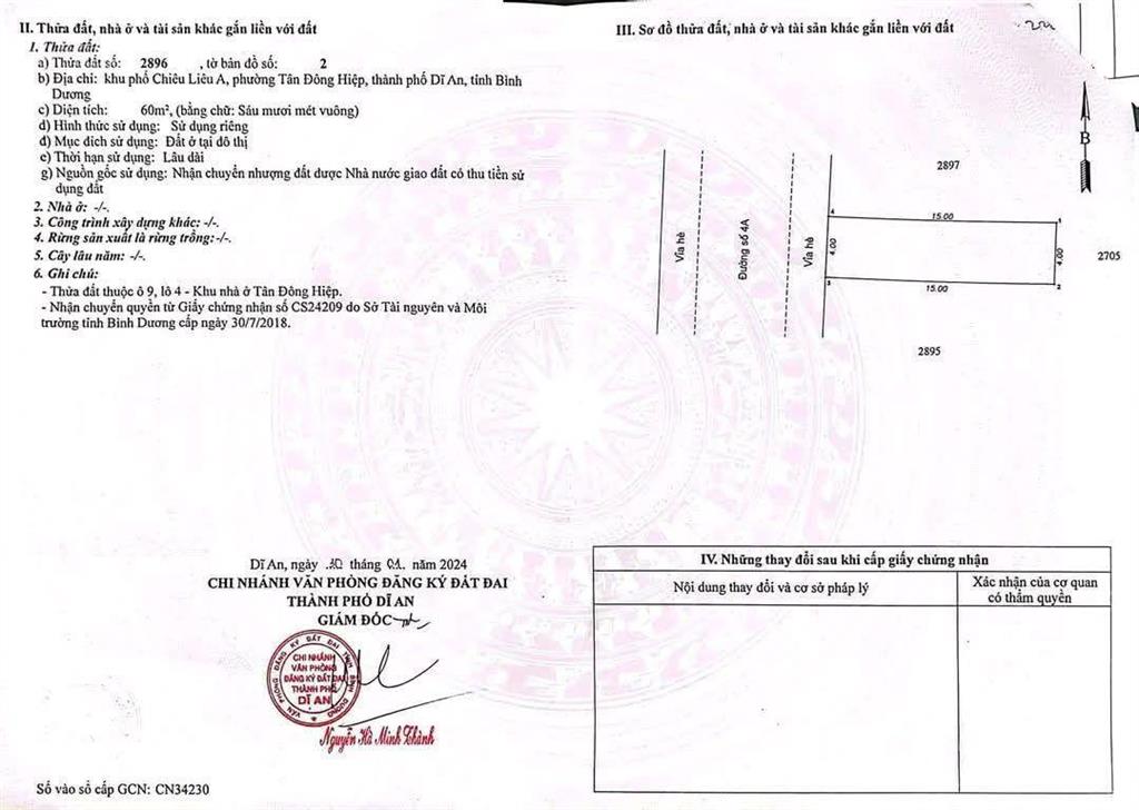 Nhà lầu đường thông gần bến xe tân đông hiệp giá 3 tỷ 880 triệu