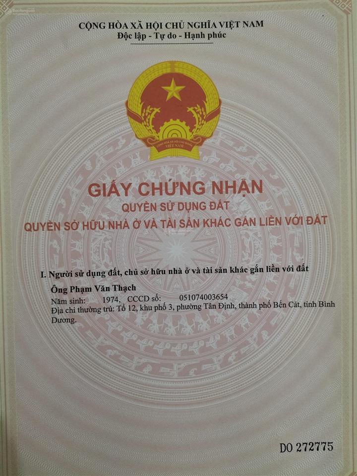 Vào hẻm 112 khoảng 200m, đường nguyễn thị minh khai, p. phú lợi, tp. hcm, 2,75 tỷ, 125,9 m2