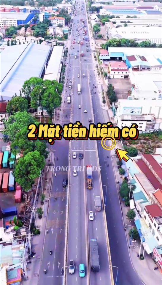 Hiếm có 1113m2 full thổ cư góc 2 mặt tiền dt743 ngang tới 22m ngay ngã 4 550  kcn sóng thần 2