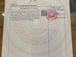 Chính chủ bán nhanh đất hưng định 04/, đường xe 7 chỗ, diện tích 122m2( 12,5x10) giá 2 tỷ 450 triệu