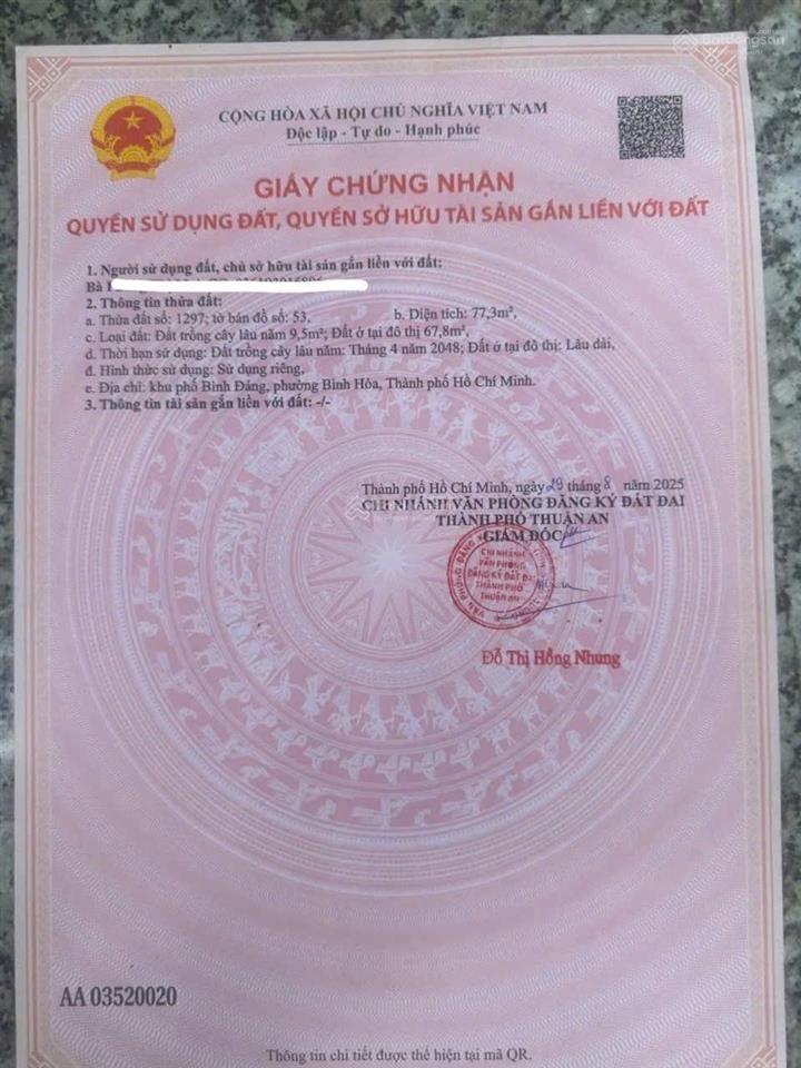 Bán đất kdc bình đáng, bình hoà, dĩ an, bình dương, hcm cũ