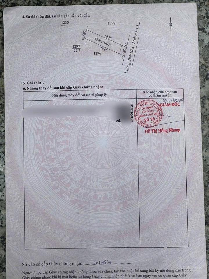 Bán đất kdc bình đáng, bình hoà, dĩ an, bình dương, hcm cũ