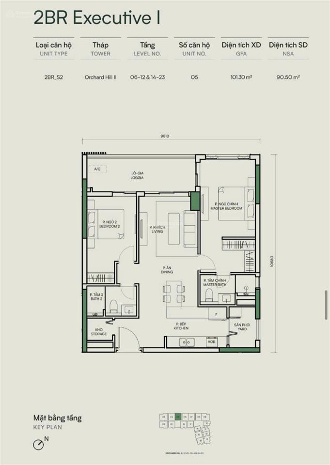 Bán căn 2pn suất nước ngoài tại dự án orchard hill của capitaland