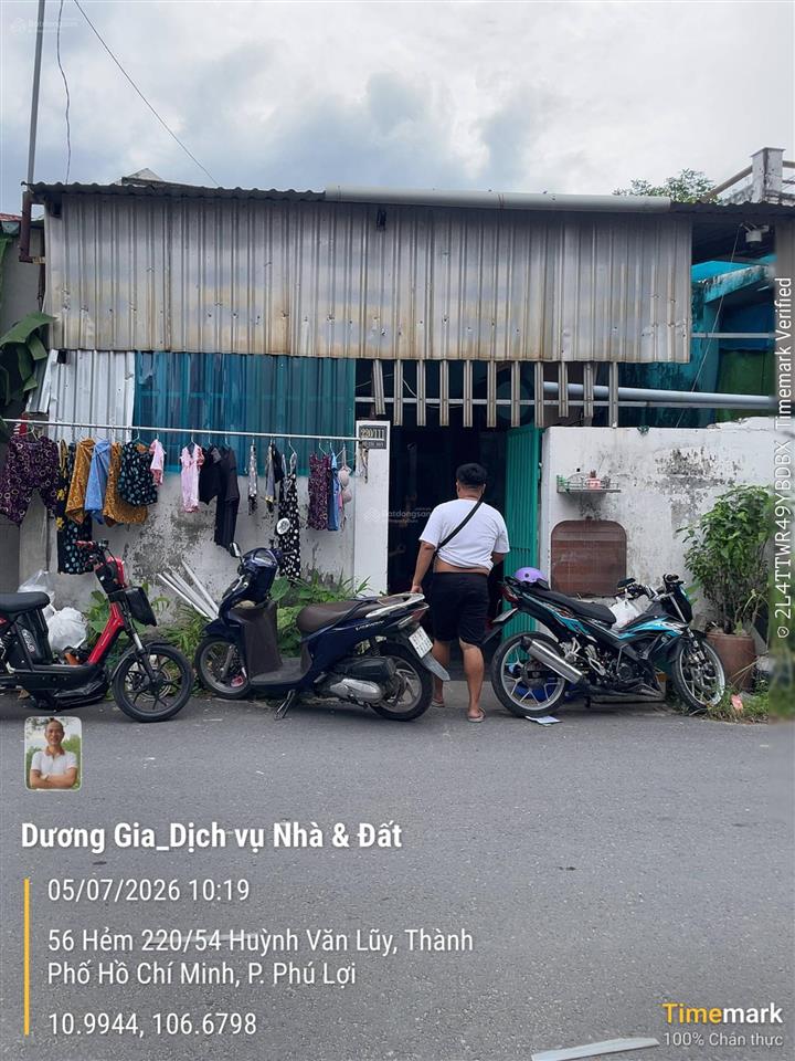 Bán nhà phú lợi trục chính hẻm 220. giá 1,850 tỷ.  0975 222 ***