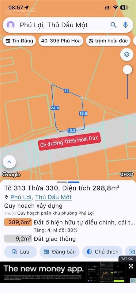 Bán nhà mặt tiền trịnh hoài đức nối dài. ngang 15m, giá 20triệu/m2.  0975 222 *** kiên