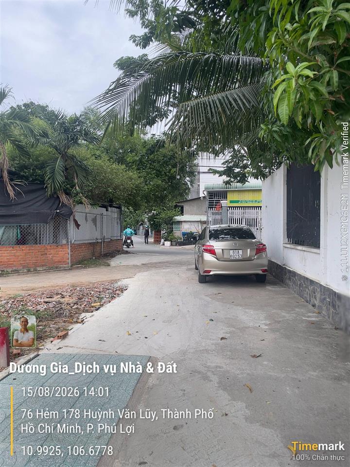 Bán đất hẻm 178 huỳnh văn luỹ ngang 6,8m. giá 2.750 tỷ
