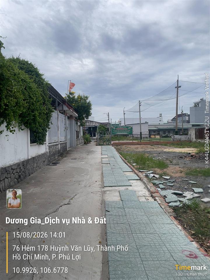 Bán đất hẻm 178 huỳnh văn luỹ ngang 6,8m. giá 2.750 tỷ
