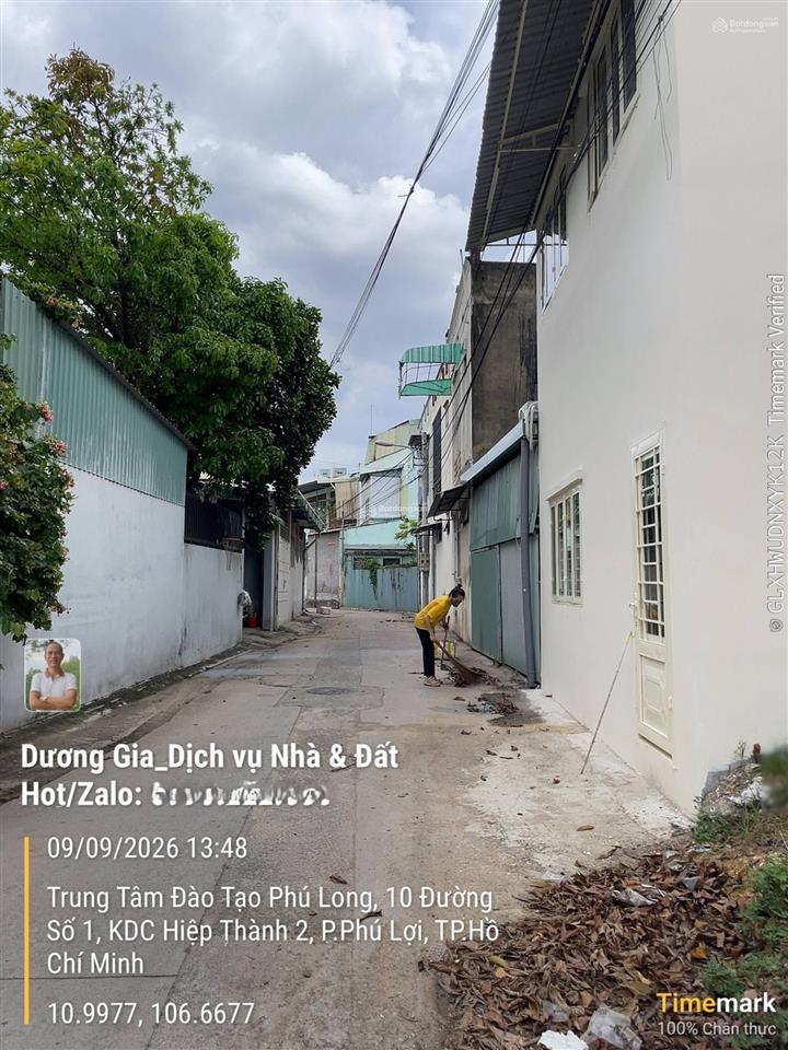 Bán nhà kdc hiệp thành 2, trục chính kinh doanh 2 mặt tiền ngang 6m. giá 6,550 tỷ
